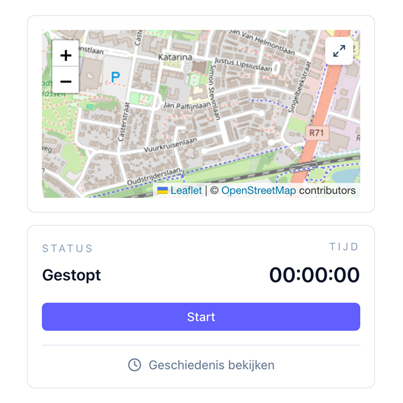 Start/stop/pauze — super simpel
